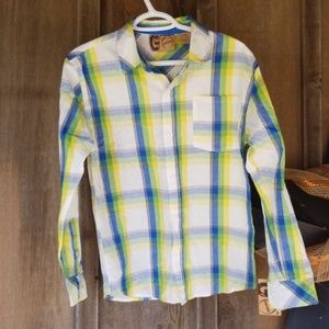 Graphite vintage button up size large